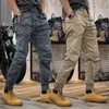 Men's Pants Cargo Trousers Man Harem Y2k Tactical Military Cargo Pants For Men Techwear High Quality Outdoor Hip Hop Work Stacked Slacks 230906