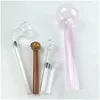 Other Home Garden Oil Burner Glass Set Thick Pyrex Pipe With 185Mm 150Mm 100Mm 60Mm Purple Bubber Drop Delivery Dhnas