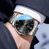 Relógios de pulso moda masculina quartzo relógios de pulso 2023 relógio de negócios numerais romanos pulseira de aço inoxidável relógio diário