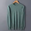 Mens Sweaters Primavera e Outono 100% Merino Wool Crew Neck Sweater Soft Cashmere Malha Pulôver Plano Versátil Underlay HighEnd Top 230905