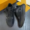 Herren-Designerschuh Beverly Hills Slip-On-Sneaker, Sport-Sneaker aus weichem Kalbsleder, geprägtes übergroßes Muster, bequeme, lässige Fahrschuhe für Herren 03