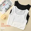 Yoga Outfit Corset Sports Underwear Breathable Thin Section Student Invisible Girl Wrapped Chest Tube Top Shrink Small Vest