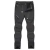 Pantalones para hombres Cálido para hombres Forro polar elástico Senderismo 5XL Trekking Camping Viajes Escalada Pantalones al aire libre grueso impermeable 230906