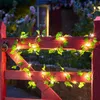 Other Event Party Supplies Flower Green Leaf String Lights Artificial Vine Fairy Lights Battery Powered Christmas Tree Garland Light for Weeding Home Decor 230905