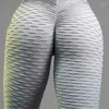 Women's Leggings Women Fashion High Waist Gym Tights Seamless Bubble Female Clothing Sporty Woman