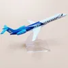 DIECAST MODEL CAR 16 CM ALOY AIR AERO MONGOLIA ERJ ERJ145 JU-1800 Airlines Model samolotowy model samolotowy z uchwytami Prezenty 230906