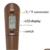 家庭用温度計デジタルクッキング温度計二重の使用シルスクレーパースパタフードベーキングツールドロップデリバリーホームガーデンサングル