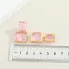 Baumeln Ohrringe Harz Bunte Quadratische Kristall Lange Tropfen Für Weibliche Geschenk Schmuck Mode Metall Glänzenden Geometrischen Anhänger