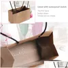 Cadeau Wrap Flower Girl Panier avec poignée Sacs en papier PVC Boîte Bijoux Emballage Portable Handy Drop Livraison Maison Jardin Fête Fête OTCEB