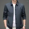 남성용 재킷 스프링과 가을 얇은 편안한 비즈니스 캐주얼 Fasion Short Luxury Classic Classic Male Coatwear Coats