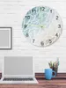 Wall Clocks Abstract Summer Beach Texture Luminous Pointer Clock Home Ornaments Round Silent Living Room Office Decor