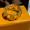 Överdriven kubansk kedjelimma-diamant titanstålring, personlig all-match mode smycken ring solglasögon