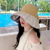 Wide Brim Hats Fashion Summer Hat Knitting Empty Dome Comfy Women Outdoor Sports Casual Basin