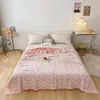 Blankets Swaddling 5 Size Baby Muslin Cotton Blanket 6 Layer Gauze Cotton Kids Adult Bedding Sleeping Blanket Bed Sheet Bedspread Children Blanket 230905