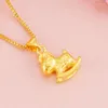 Ketten Gold Kleine Pferd Halsketten Für Frauen Mädchen Kinder Kinder Cartoon Schmuck Zubehör Tier Anhänger Choker