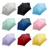 Regenschirme Leichter Regen für Sonnenschutz Mini Compact Pocket Flat Regenschirm mit 6