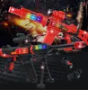 36 نوعًا من DIY Build Block Gun Guns Toy Rifle Fake Gun Magnetic Sound and Light Gun Toys كهدية للصبي Airsoft Gun Press Part Part Canner