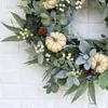 Other Event Party Supplies Summer Autumn Wreath Farmhouse Garland Fall Pumpkin Wreath Harvest Front Door Wall Hanging Wreath Wedding Wreath Home Decoration 230905