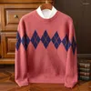 Maglioni da uomo Pullover girocollo con diamanti autunno/inverno Camicetta cinese-chic di alto lusso Maglione abbinato in cashmere