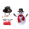 Christmas Decorations 16 Pcs/Set Winter Party Kids Toys Diy Snowman Making Decorating Dressing Kit Holiday Decoration Gift Make A To Dhrem