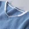 Herrtröjor Solid Color V-Neck Pullover Autumn/Winter Mink Cashmere Sweater High-End Light Luxury Blus