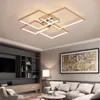 Lámparas colgantes Lámparas LED Luz de techo Luces de sala de estar Iluminación creativa rectangular moderna para dormitorio 90-260V Lámpara de cocina