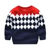 Pull Automne Hiver Couverture Épais Pull à Manches Longues Enfants Pull Garçons Coton Pull Garçon Bébé Pull pour 3-9 Ans 230906