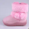 Laarzen Meisjes Snowboots Winter Comfortabele Dikke Warme Kinderlaarzen Lobbing Bal Dikke Kinderen Herfst Leuke Jongens Laarzen Prinses Schoenen 230905