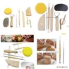 Ferramentas de artesanato Ups 8 Pçs / set Reutilizável DIY Y Tool Kit Home Handwork Clay Scpture Cerâmica Moldagem Ding Atacado Drop Delivery Garden Arts Dhfod