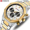 Kol saatleri Curren 8440 Sixpin Quartz Takvim Erkek İş Çelik Kemeri İzle 230905