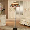 Floor Lamps European Style Balok Blue Love Retro Stained Glass Living Room Dining Bedroom Lamp