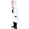 Vestidos da menina crianças bonito fantasma trajes de Halloween crianças Hallowmas roupas menino menina vestido branco manto cosplay truque ou tratar roupas 230906