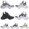 Archlight Black White Breathable Trainers Platform Sneakers Casual Shoes Woman Men Silver Blue Pink Gold Leather Lace Up Size 36-45