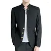 Men's Suits 2023 High-quality Handsome Fashion Korean Version Slim Banquet Suit Work Clothes Man Chinese Style Casual Coat