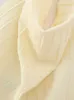 Robe de soirée plissée, dos nu, Sexy, élégante, sans manches, col licou, longue, tricotée, Slim, automne, 2023