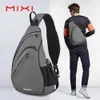 School Bags Mixi Men One Shoulder Backpack Women Sling Bag Crossbody USB Boys Cycling Sports Travel Versatile Fashion Student 230905