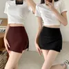 Skirts Slim Split Skirt Sexy Shorts Women's 2023 Summer Girl Mini Pantskirt Streetwear A-line Hip Y2k