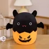 Nuova bambola di peluche di Halloween zucca pipistrello peluche cuscino cuscino povero pipistrello giocattoli di peluche bambola altalena di Halloween Potal Prop UPS gratuito