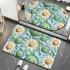 Bath Mats Bathroom Mat Crystal Velvet Non Slip Floor Rug Water Absorbent Doormat Cobblestone Embossed Foot