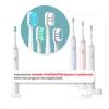 Сменные насадки для зубных щеток для xiaomi Mijia T300T500T700, электрическая зубная щетка Sonic, насадки с мягкой щетиной и герметичными крышками, упаковка 230906