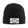 Boinas Black Powerhouse Gym Beanie Cap Unisex Invierno Cálido Bonnet Femme Sombrero de punto Hip Hop Fitness Building Muscle Skullies Bea