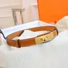 Fashion Belt Gold silver Buckle for Womens Narrow Waistband Belts Genuine Cowhide Width 1.8cm thin waist Belts dress small suit necessary for formal wear wear