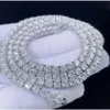 Collana da tennis di gioielli con catena di diamanti Vvs Lab di lusso da 3 mm 4 mm 5 mm per idee regalo di San Valentino 2023