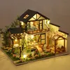 Puppenhaus-Zubehör, Gebäudemodell, Puppenhaus, 3D-Puzzle, Mini-DIY-Kit, Herstellung und Montage von Raumspielzeug, Heim-Schlafzimmer-Dekoration mit Möbeln, W 230905