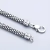 Chains S925 Sterling Silver Ltalian Popcorn Chain Men's Tough Guy Texture Hong Kong Style Hip-Hop Personality Domineering Fashion