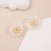 2023 Nouvelle marque européenne Boucles d'oreilles en forme de coquille plaquée or Boucles d'oreilles en zircon haut de gamme Boucles d'oreilles à breloques vintage pour fête de mariage Bijoux rétro Accessoires de costume Cadeau