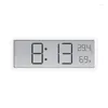 Wall Clocks Living Room LCD Screen Digital Clock Time Temperature Humidity Display Electronic Hanging Desktop