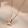 Choker Fashion Titanium Steel Plane Necklace For Woman Gothic Korean Jewelry Hip Hop Party Girl's Sexy Clavicle Chain