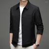 남성용 재킷 스프링과 가을 얇은 편안한 비즈니스 캐주얼 Fasion Short Luxury Classic Classic Male Coatwear Coats