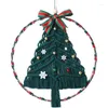 Tapisseries Macramé Arbre De Noël Tenture Murale Tapisserie Glands Cloches Flocon De Neige Tissé À La Main Boho Décoration Décor Pour Salon Enfants Cadeau